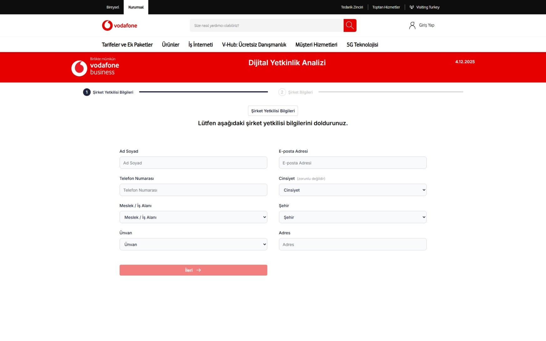 Dijital Yetkinlik Analizi 1